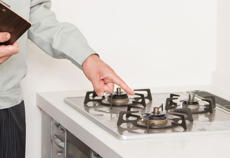 ガス機器の点検